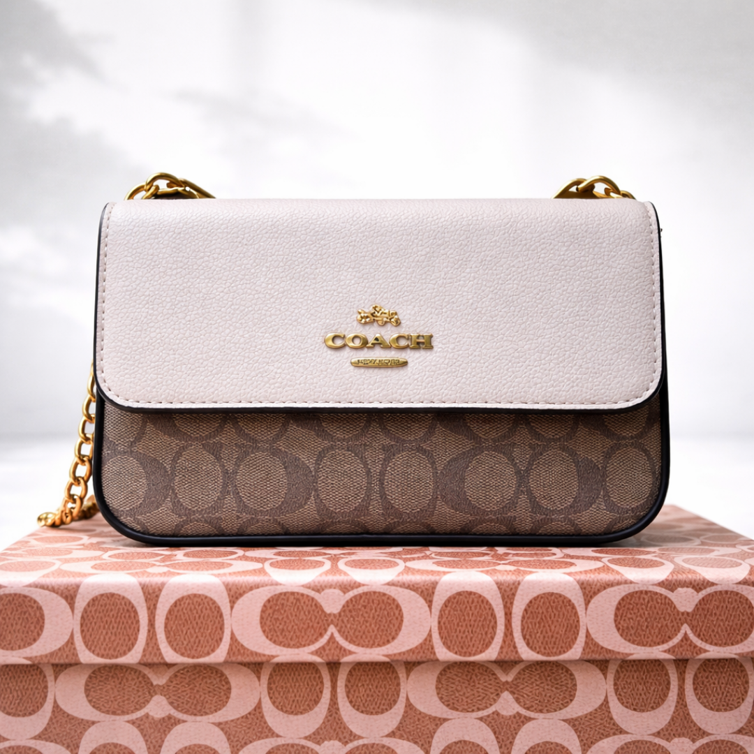 Luxury Two-Tone Signature Chain Bag