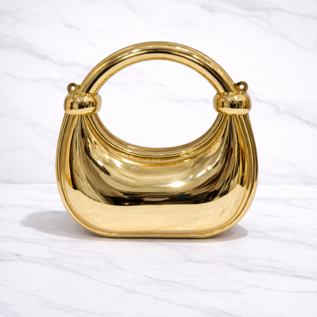 Acrylic Red Sculpted Clutch