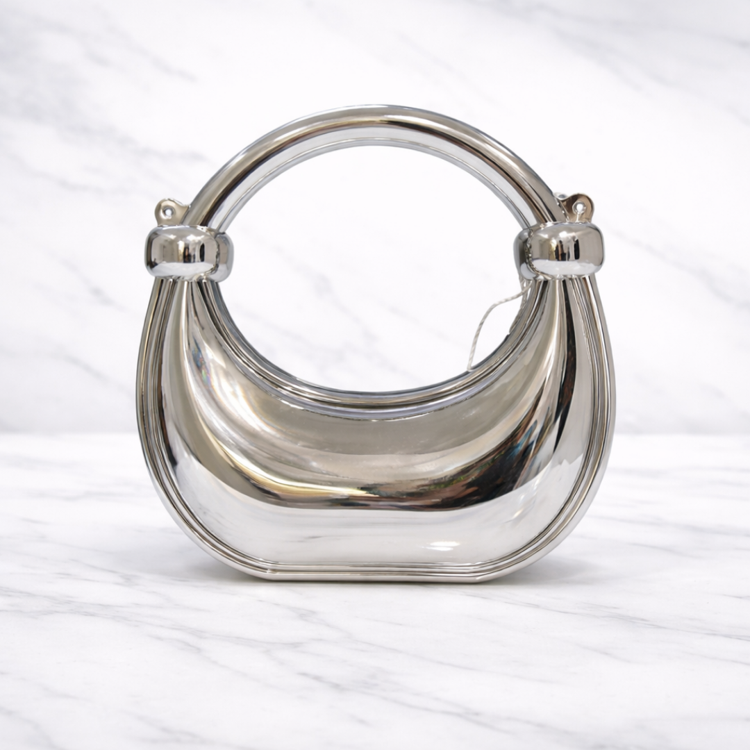 Acrylic Red Sculpted Clutch