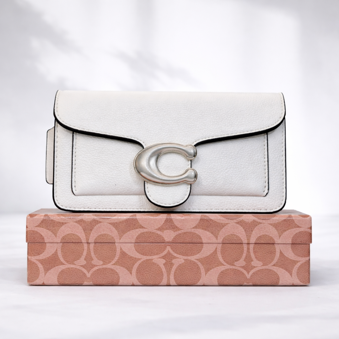 Luxury Black Leather Wallet Bag