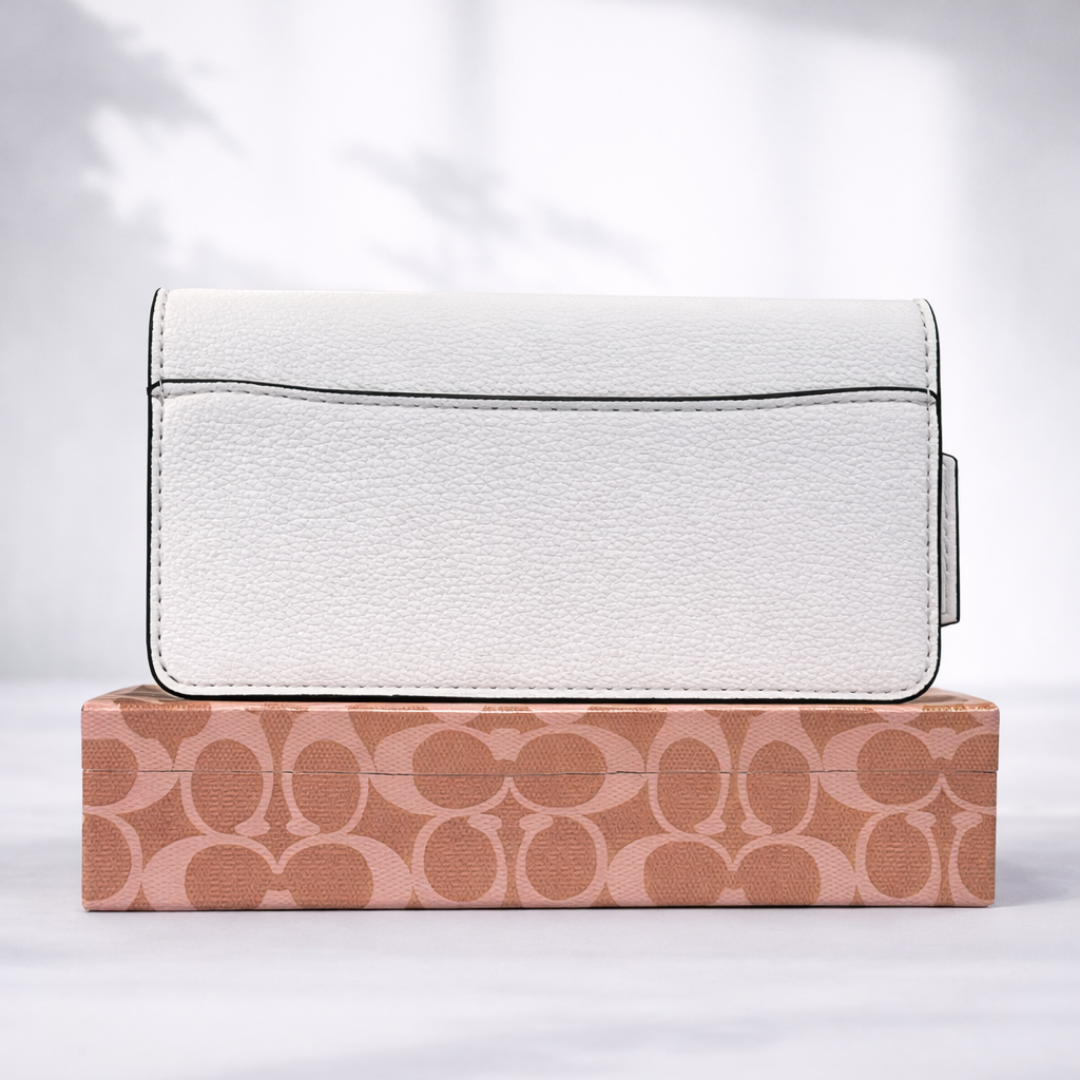 Luxury Black Leather Wallet Bag