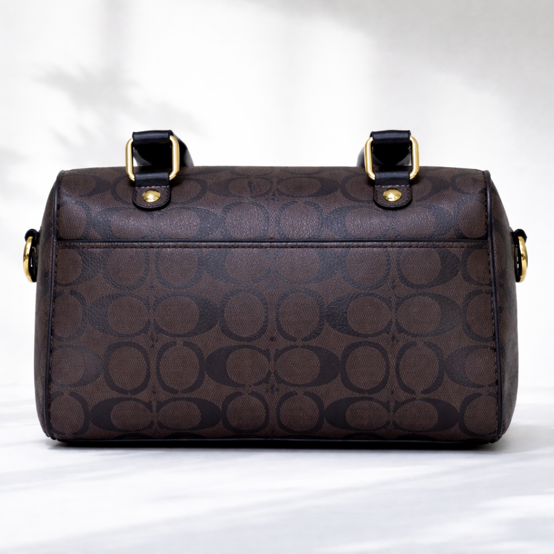 Luxury Monogram Brown Boston Bag