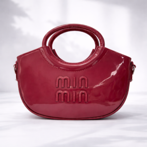Luxury Glossy Red Mini Handbag