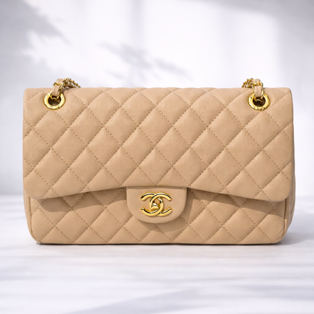 Luxury Red Quilted Chain Shoulder Bag