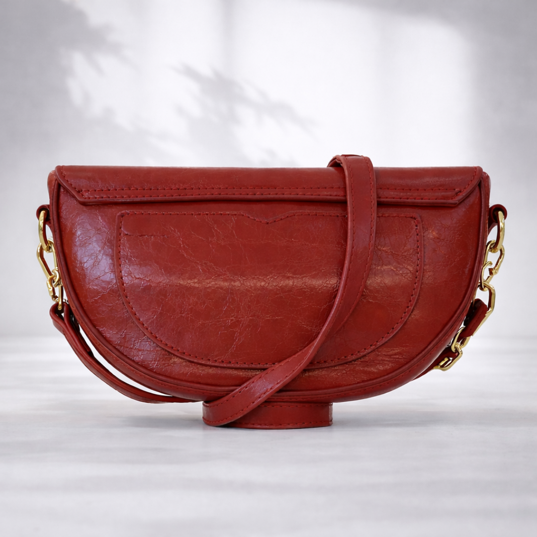 Luxury Brown Leather Shoulder Bag