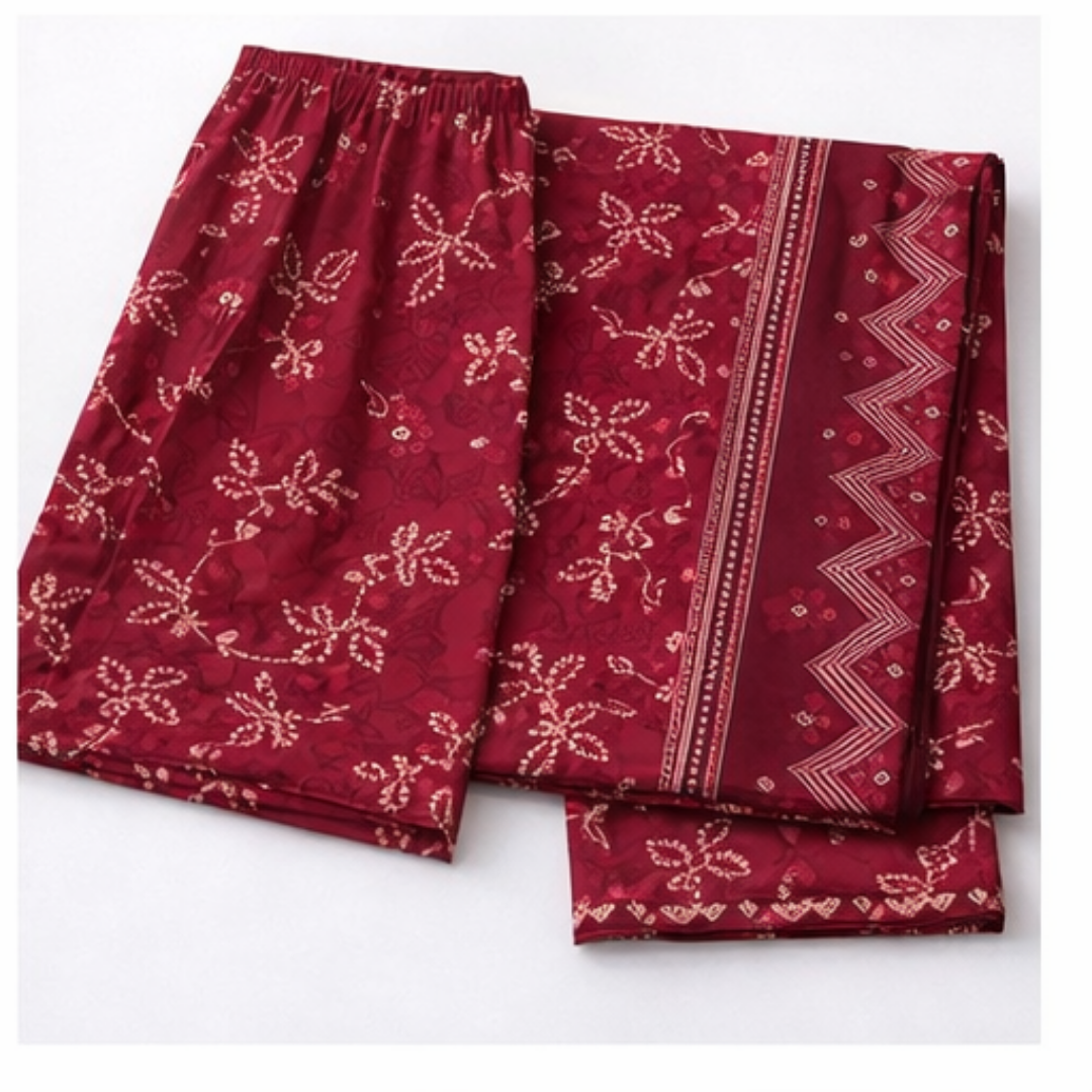 3 Pcs Ready to Wear Printed Lawn Suit