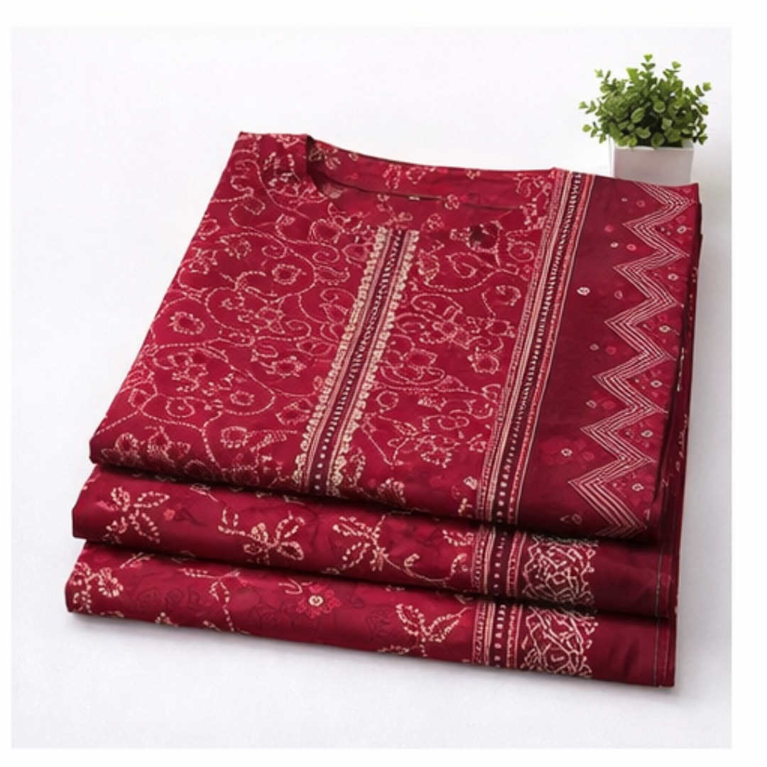 3 Pcs Ready to Wear Printed Lawn Suit