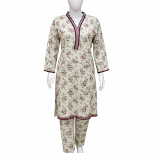 2 Pcs Ready to Wear Printed Lawn Suit