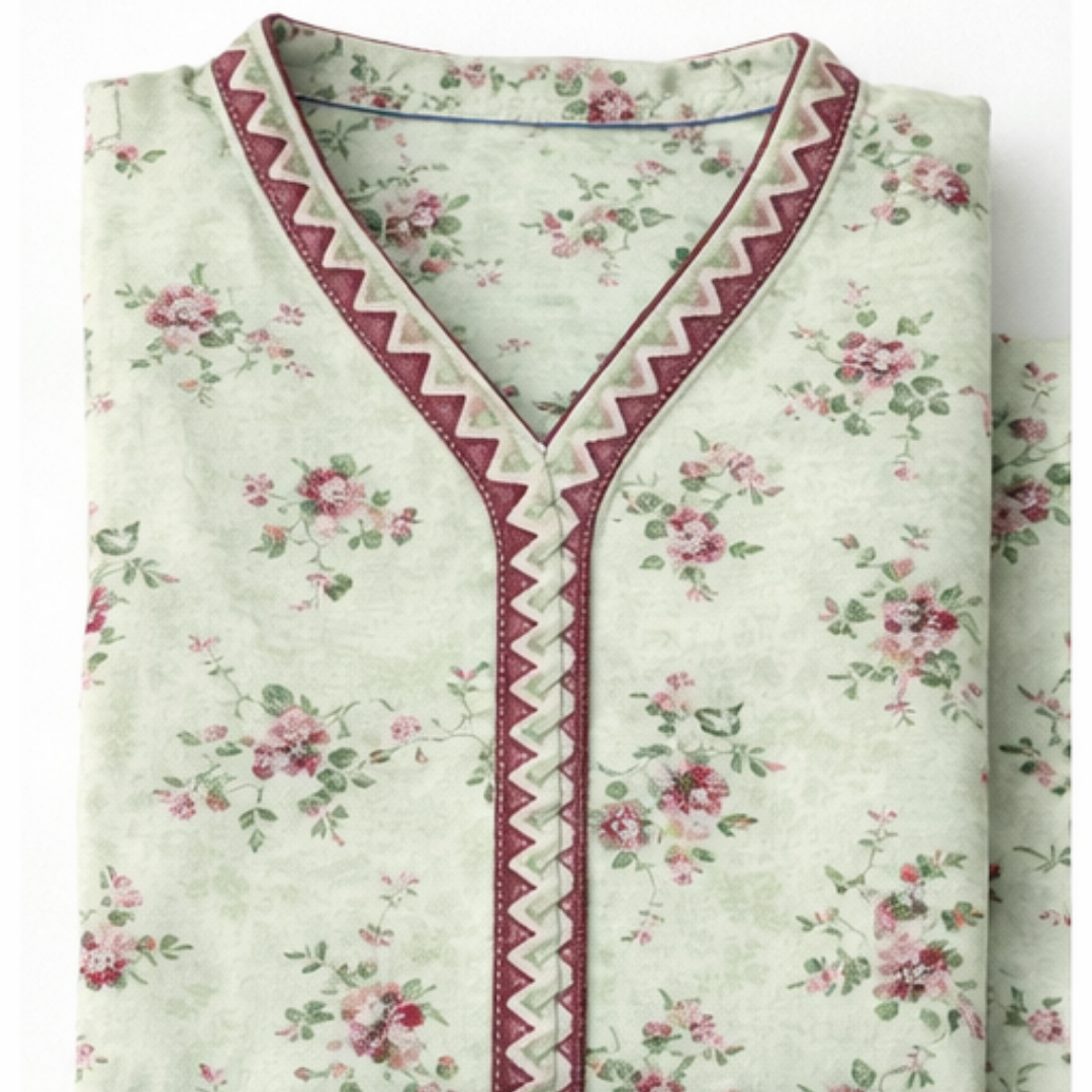 2 Pcs Ready to Wear Printed Lawn Suit