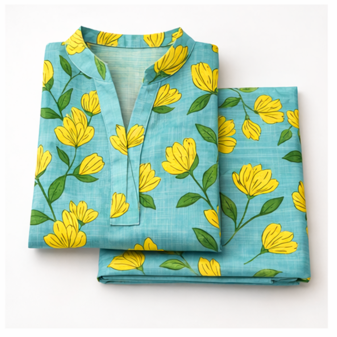 2 Pcs Ready to Wear Printed Bana Dora Lawn Suit