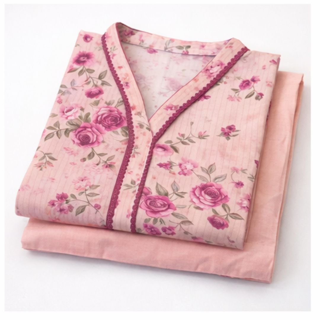 2 Pcs Ready to Wear Printed Lawn Suit