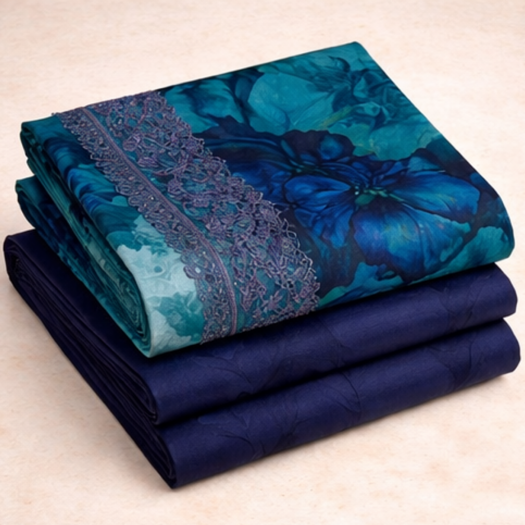 Embroidered Lawn 3 PCS Suit - Summer Collection