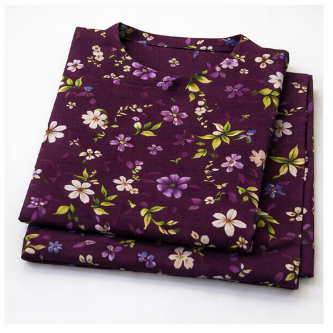 2 Pcs Ready to Wear Printed Bana Dora Lawn Suit