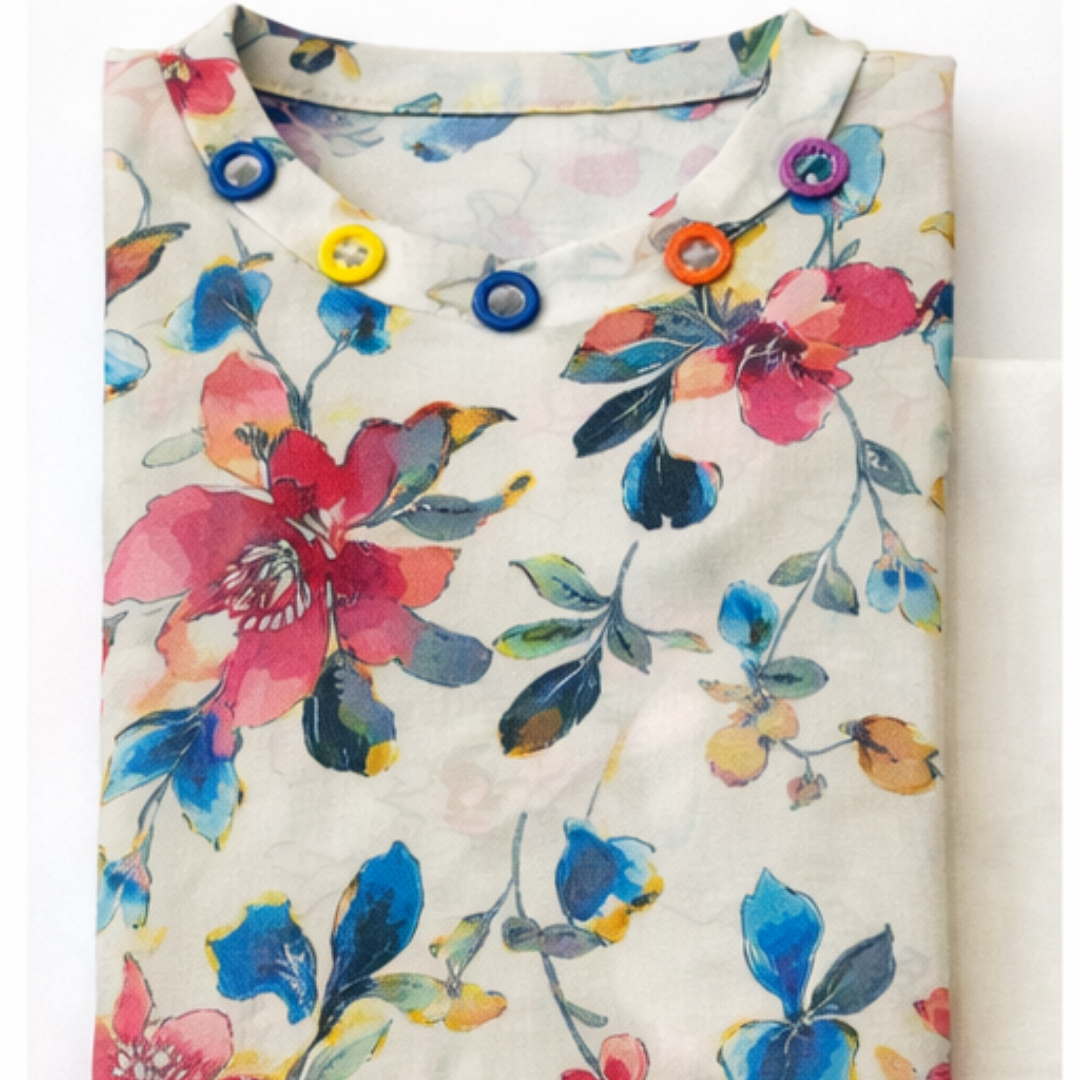 2 Pcs Ready to Wear Printed Bana Dora Lawn Suit