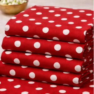 Premium Red Dot Printed Lawn 2 Pcs