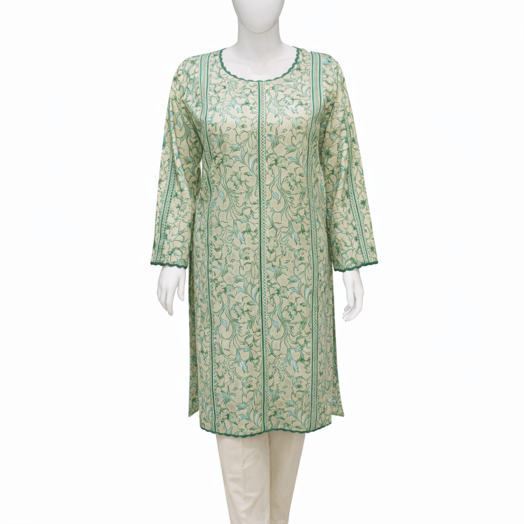 2 Pcs Ready to Wear Printed Lawn Suit