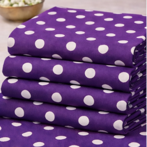 Premium Purple Dot Printed Lawn 2 Pcs