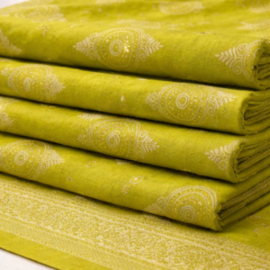 Premium Mustard Yellow Printed Lawn 2 Pcs