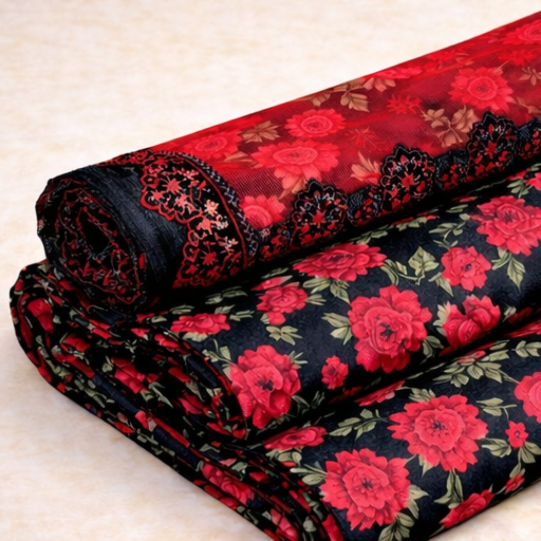 Embroidered Lawn 3 PCS Suit - Summer Collection