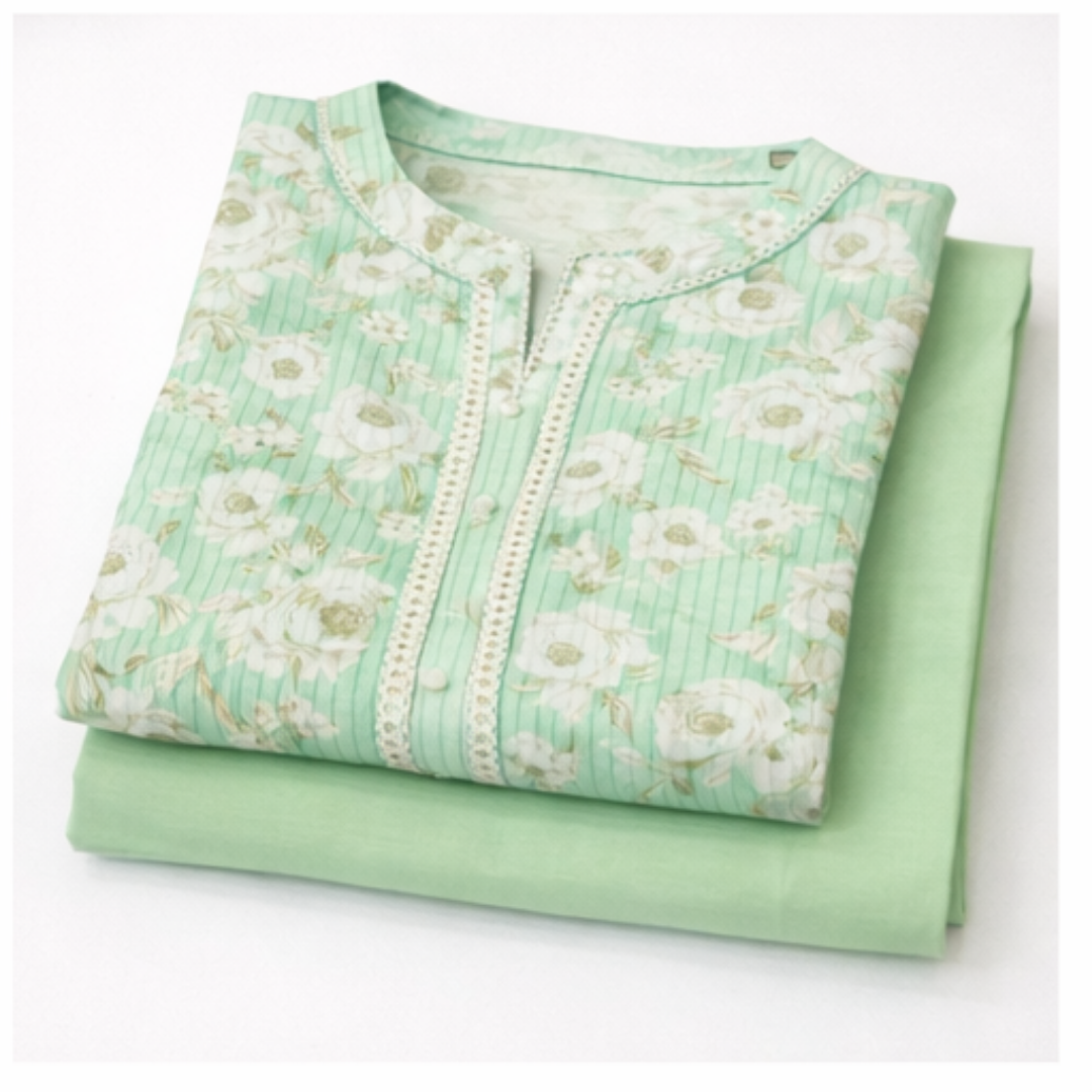 2 Pcs Ready to Wear Printed Lawn Suit