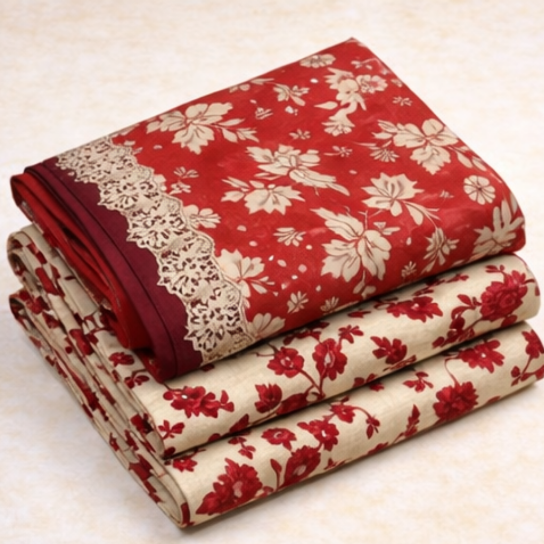 Embroidered Lawn 3 PCS Suit - Summer Collection