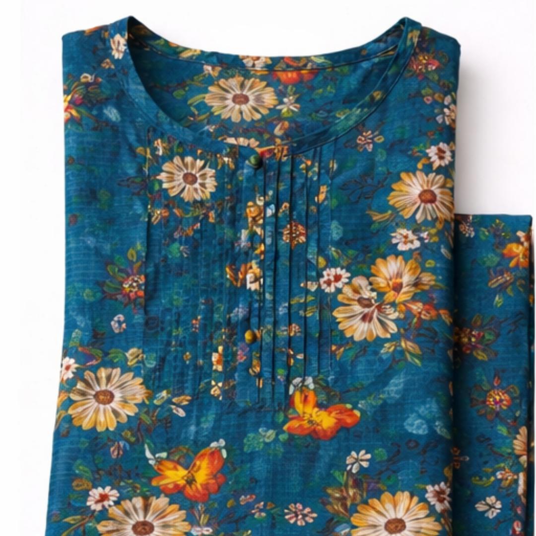 2 Pcs Ready to Wear Printed Bana Dora Lawn Suit