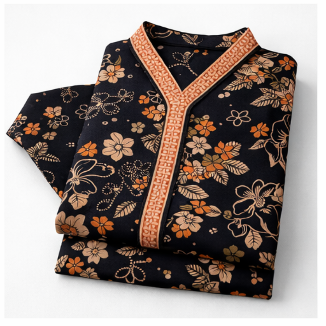 2 Pcs Ready to Wear Printed Lawn Suit