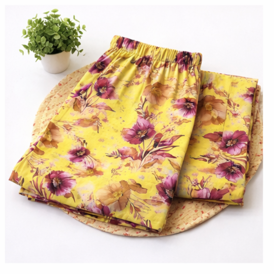 2 Pcs Ready to Wear Printed Bana Dora Lawn Suit