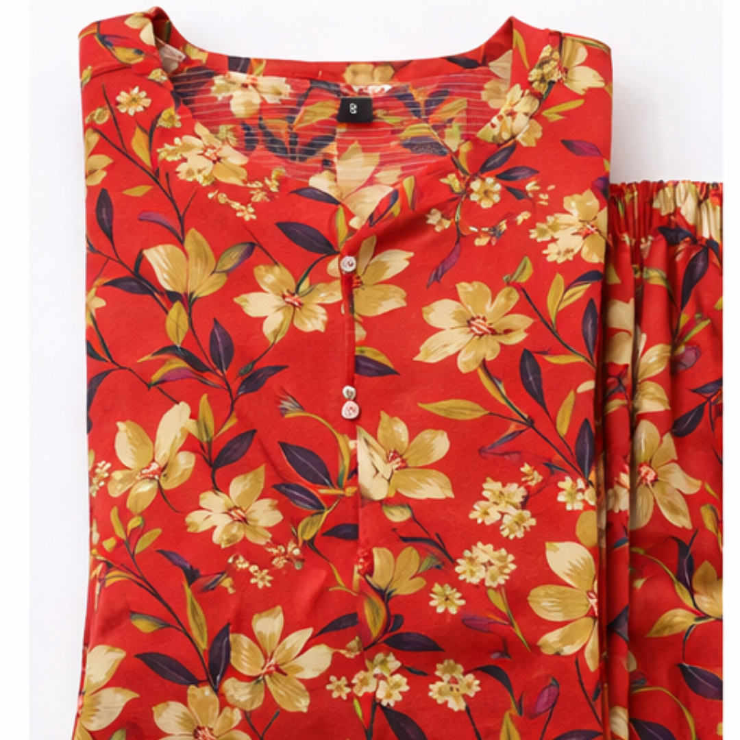 2 Pcs Ready to Wear Printed Bana Dora Lawn Suit