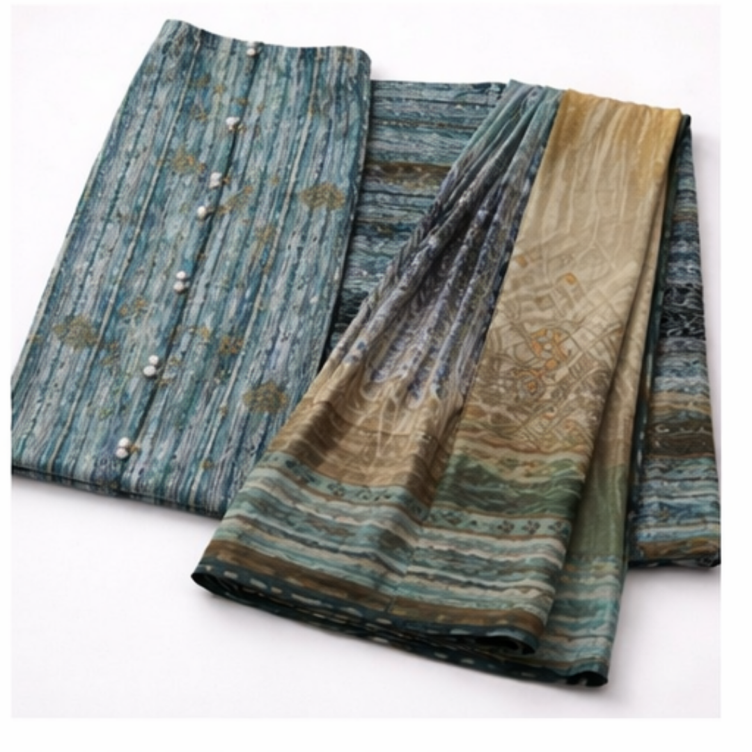 3 Pcs Ready to Wear Printed Lawn Suit