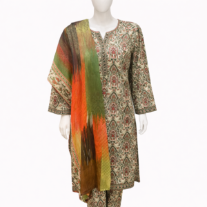 3 Pcs Ready to Wear Printed Lawn Suit