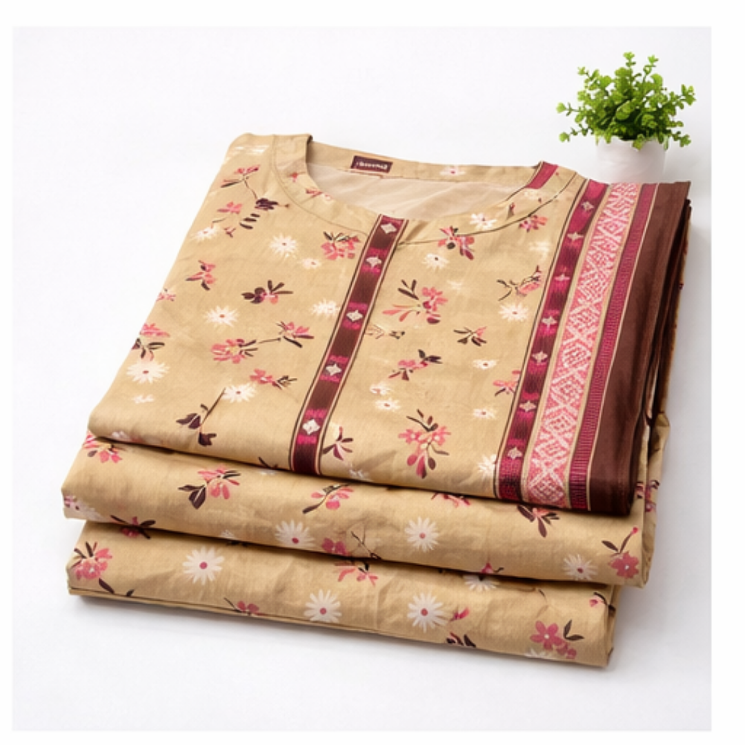 3 Pcs Ready to Wear Printed Lawn Suit